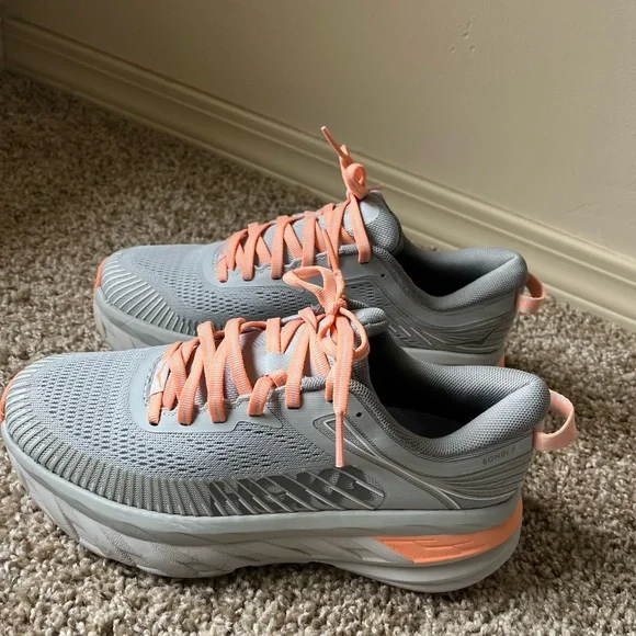 Hoka Bondi 7 in Harbor Mist / Sharkskin - Picture 5 of 5